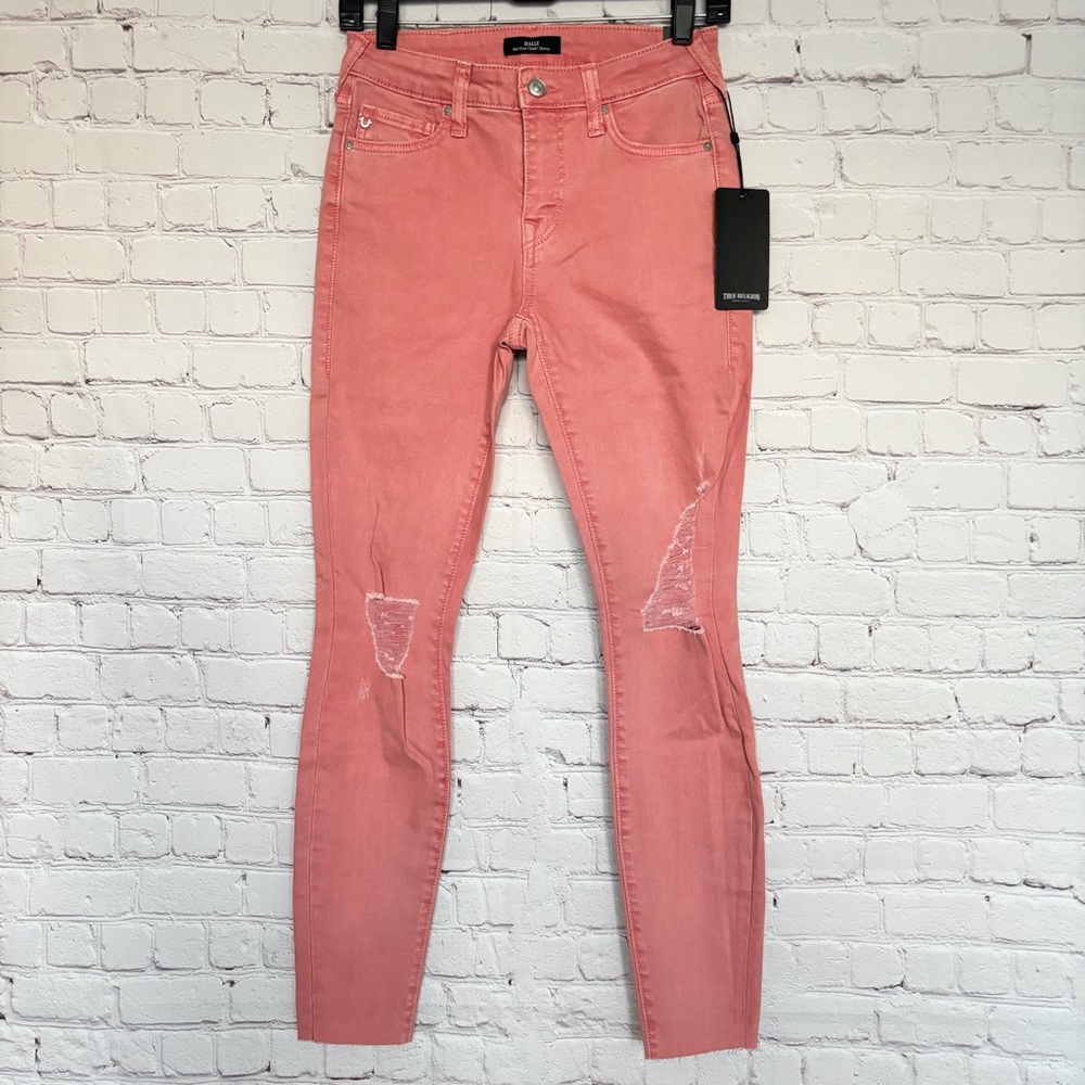 TRUE RELIGION Halle Mid Rise Super Skinny Paloma Ankle Jeans--NWT--26